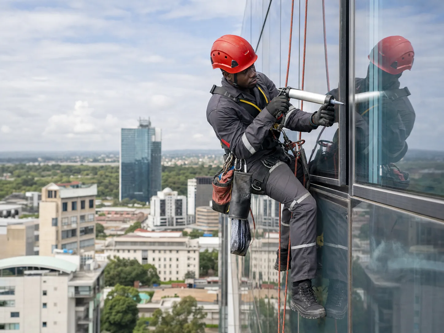 Rope-access maintenance technician